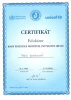 Certifikát YVachalová